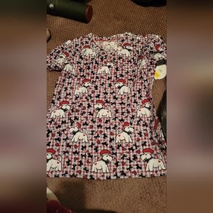 Scottie dog scrub top